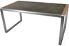 Tisch Averna aus Aluminium, Edelstahlfinish / Glas Bild 2