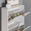 Schuhschrank Helge Weiß 60 x 128.5 cm 3 Fächer Vicco Bild 4