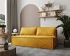 Sofa Designersofa EMMA 3-Sitzer mit Schlaffunktion in Stoff Zoom Senfgelb Bild 2