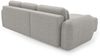 Ecksofa Schlafsofa Sofa GASTON in Stoff Puente Sandgrau Ottomane Links Bild 3