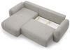 Ecksofa Schlafsofa Sofa GASTON in Stoff Puente Sandgrau Ottomane Links Bild 4