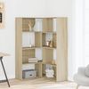 vidaXL Eck-Bücherregal 4 Etagen Sonoma Eiche 85x85x140cm Holzwerkstoff 3307812 Bild 3