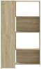 vidaXL Eck-Bücherregal 4 Etagen Sonoma Eiche 85x85x140cm Holzwerkstoff 3307812 Bild 5