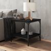 vidaXL Beistelltisch Schwarz 40x40x40 cm Holzwerkstoff 819377 Bild 3