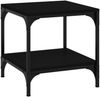 vidaXL Beistelltisch Schwarz 40x40x40 cm Holzwerkstoff 819377 Bild 2