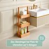 Relaxdays Badregal Bambus mit 3 Ablagen Bild 2