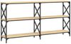 vidaXL Konsolentisch Sonoma-Eiche 156x28x80,5 cm Holzwerkstoff 835425 Bild 2
