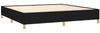 Boxspringbett mit Matratze Stoff Schwarz 200x200 cm, Härtegrad: H2 [3128631] Bild 4