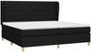 Boxspringbett mit Matratze Stoff Schwarz 200x200 cm, Härtegrad: H2 [3128631] Bild 3