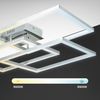 B.K.Licht Deckenleuchte smarte WiFi RGB Deckenlampe 69x69cm dimmbar 3-flammig Timer - BKL1320, Dimmfunktion, LED fest integriert, RGB Farbwechsler, CCT Farbtemperatursteuerung warmweiß / neutralweiß / kaltweiß, LED 48W 4800lm Nachtlicht Sprachsteuerung... Bild 3