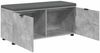 vidaXL Flurbank mit Kissen mit Regal Betongrau 100 x 38 x 46 cm 891491 Bild 5