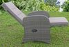 Relaxsessel Salerno aus Alu, Kunststoffgeflecht und Polyester Bild 4