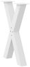 vidaXL Esstischbeine X-Form 2 Stk. Weiß 60x(72-73) cm Stahl 4012973 Bild 4