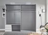 Schwebetürenschrank >Seattle< in WEISS - 225x208x65cm (BxHxT) Bild 3