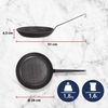 MEISTERKOCH Premium Bratpfanne 28 cm Ø | Made in Germany | Profi-Pfanne aus Schmiedeeisen induktionsgeeignet | zum Kochen auf Herd, Grill, offenem Feuer und im Ofen geeignet Bild 2