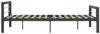 vidaXL Bettgestell Grau und Weiß Metall 140 × 200 cm 284559 Bild 4