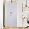 Songmics Aktenschrank mit 5 Ebenen, Stahl grau, 80 x 40 x 180 cm Bild 3