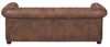Edles Chesterfield-Sofa 3 Sitzer in Mikrofaser Vintage braun Bild 4