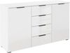 OTTO home Kombikommode Sideboard Schubladenkommode AGORDO mit Dekor- oder Hochglanzfront (in zwei Griff-Farben, Breite 120 cm), vier große Schubladen, mit insgesamt 4 Einlegeböden MADE IN GERMANY Bild 4