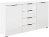 OTTO home Kombikommode Sideboard Schubladenkommode AGORDO mit Dekor- oder Hochglanzfront (in zwei Griff-Farben, Breite 120 cm), vier große Schubladen, mit insgesamt 4 Einlegeböden MADE IN GERMANY Bild 5
