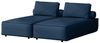 Chaiselongue Sezlong Liege 2er-Set SUMMER wetterfester Stoff NXL Dunkelblau Bild 2
