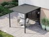 PRIMEYARD Pergola 3x2,5 m Pfosten und Lamellendach aus Stahl - anthrazitfarbene Terrassenüberdachung Bild 2