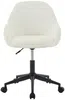 Vente-unique - NAODY Office chair Stoff Weiß - B 59,5 cm x H 78 cm88 cm x L 55 cm Bild 2