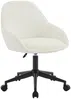 Vente-unique - NAODY Office chair Stoff Weiß - B 59,5 cm x H 78 cm88 cm x L 55 cm Bild 3