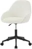 Vente-unique - NAODY Office chair Stoff Weiß - B 59,5 cm x H 78 cm88 cm x L 55 cm Bild 4
