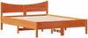 vidaXL Massivholzbett ohne Matratze Wachsbraun 120x190 cm Kiefernholz 844752 Bild 3