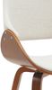 Esszimmerstuhl GILIS - Stoff Walnuss/creme 52x54x86 cm | Essstühle Esszimmerstühle Küchenstühle Wohnzimmerstühle Bild 4