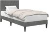vidaXL Bettrahmen mit Kopfteil Dunkelgrau 80 x 200 cm Samt 42027626 Bild 2