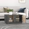 vidaXL Couchtisch Grau 80 x 50 x 40 cm Massivholz Kiefer [814421] Bild 3