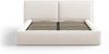 Micadoni Bett Jodie Strukturierter Stoff Megan Helles Beige 180x200 Bild 2