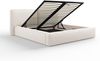 Micadoni Bett Jodie Strukturierter Stoff Megan Helles Beige 180x200 Bild 3