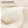 Esszimmerstuhl Set aus 2 – 360° drehbar, 88 x 60 x 60 cm, gepolstert mit Armlehnen, Leinen in Beige Bild 4