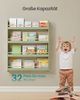 SONGMICS Bücherregal Kinder, Kinderregal mit 4 Ebenen, Spielzeugregal, Wandregal, grün-naturfarben Bild 4