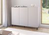 Kommode MASIMO 150 cmTürkommode, Stilvoll Wohnzimmer, Kommode mit vier Drehtüren, Push-to-Open, 6 Regale, Metallfüße in Säulenform - Farbe Kaschmir, 98 x 40 x 40 cm Bild 2