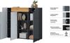 INOSIGN Highboard Toledo,Breite 147,5 cm,trendige Hochkommode mit 3 Türen 1SK, Hochschrank mit viel Stauraum, stylische Hochglanzfronten Bild 3