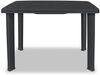 vidaXL Gartentisch Anthrazit 101x68x72 cm Kunststoff 43594 Bild 3