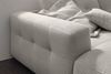 KAWOLA Sofa MIKA Ecksofa Cord hellgrau Longchair links 86 x 167 x 276 cm Bild 2