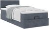 vidaXL Ottoman-Bett mit Matratze Dunkelgrau 100x200 cm Samt 3311682 Bild 5
