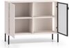 Selsey 'Barnee' – Sideboard mit beleuchteter Glasvitrine, Kaschmir, 107 cm Bild 4