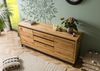 Sideboard Wildeiche 190x45x85 natur geölt VILLANDERS #151 Bild 2
