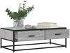 vidaXL Couchtisch Grau Sonoma 100x50x35 cm Holzwerkstoff und Metall 848782 Bild 4