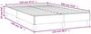 vidaXL Polsterbett, Stoff, 25,0 cm, Dunkelgrau, 120x190 cm Bild 5