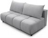 Sofa 3-Sitzer mit Schlaffunktion XENIO in Stoff Soft Grau Bild 2
