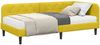 vidaXL Eckbettgestell Gelb 90 x 190 cm Samt 3394150 Bild 3