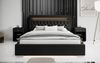 Designer Polsterbett Infinity inkl. RGB, USB und Stauraum 140x200 Schwarz H2 (bis 70kg) Bild 3