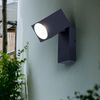 LED Wandleuchte, Down Strahler, Alu schwarz, beweglich, H 10 cm Bild 2
